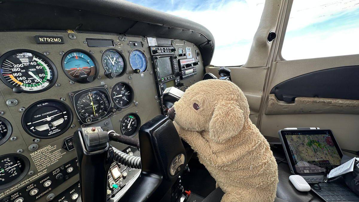 My son wanted me to have company on the long cross country from OSH (2025) back to SMQ.